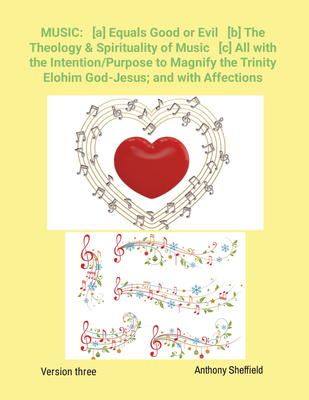 MUSIC: [a] Equals Good or Evil [b] The Theology & Spirituality of Music [c] All with the Intent
