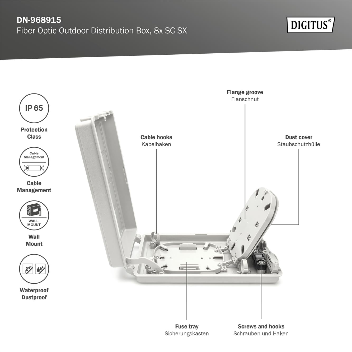 Digitus ASSMANN Electronic DN-968915 1pezzo(i) adattatore di fibra ottica