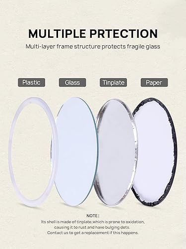 Miniatura 9 de Getinbulk Espejo de maquillaje pequeño compacto a granel, mini espejo de bolsillo de viaje para bolso de mujer, paquete de 36 piezas (redondo,