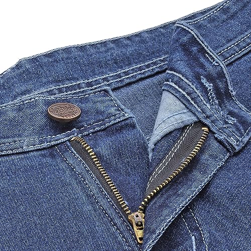 Image of PARIS HAMILTON Womens /Girls High Waist Straight fit Stretchable Denim Jeans Relaxed Fit