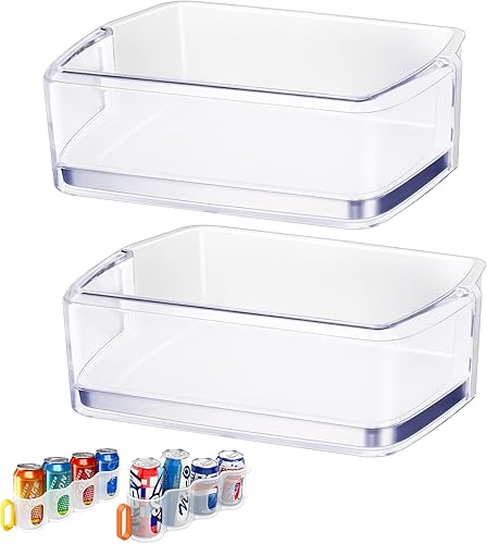 (2 unidades) DA97-08406A actualizado, DA97-08406BC, repuesto de estante derecho para puerta Samsung RF4287HARSRF4289, repuesto de estante de disponible en Yaxa Peru