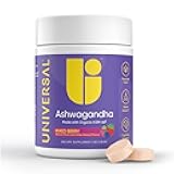 Universal U Calm + Focus Ashwagandha Chews – KSM-66® 300 mg Clinically Studied Extract for Stress Relief, Mood Balance & Calm Energy – Mixed Berry Flavor – 60 Chews