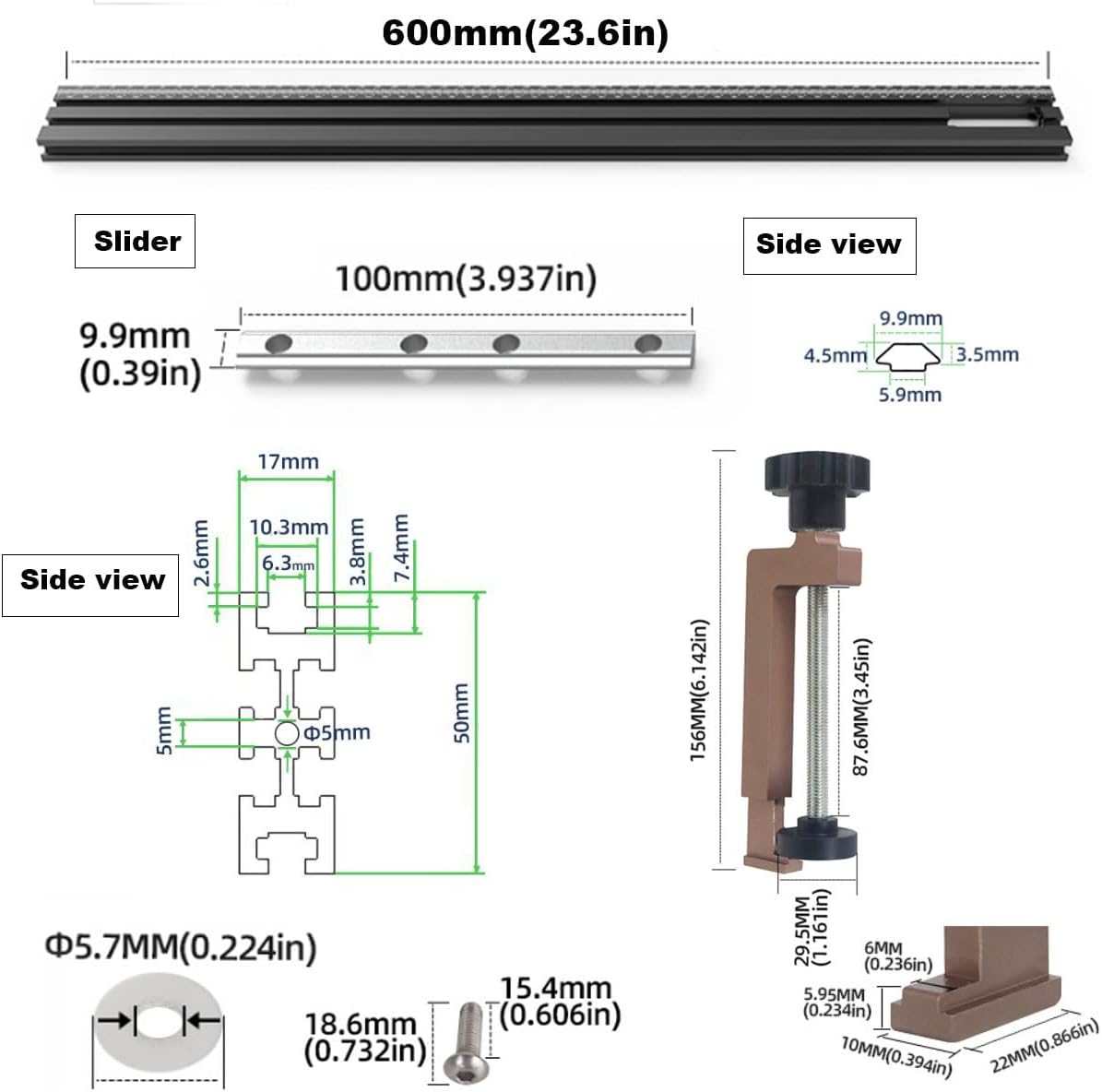 Juice Groove Router Jig,Cutting Board Juice Grooves,Adjustable Router Jig 23.62” x 23.62”with G Clamps,Versatile Variable Router Jig for Perfect Grooves (23.62in)