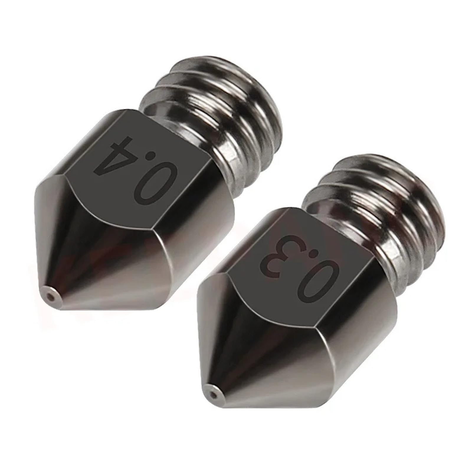 Części do drukarek 3D MK8 Dysza 0,2 mm-1,0 mm dla 1,75 mm Materiał eksploatacyjny CR10 CR10S Ender-3 Głowica wytłaczarki ze stali hartowanej (10 szt. dla 1,75 mm, 0,3 mm)