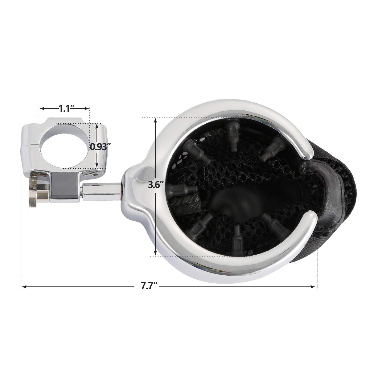 XMTMOTO Motorcycle Handlebar Cup Holder Metal Drink for Harley