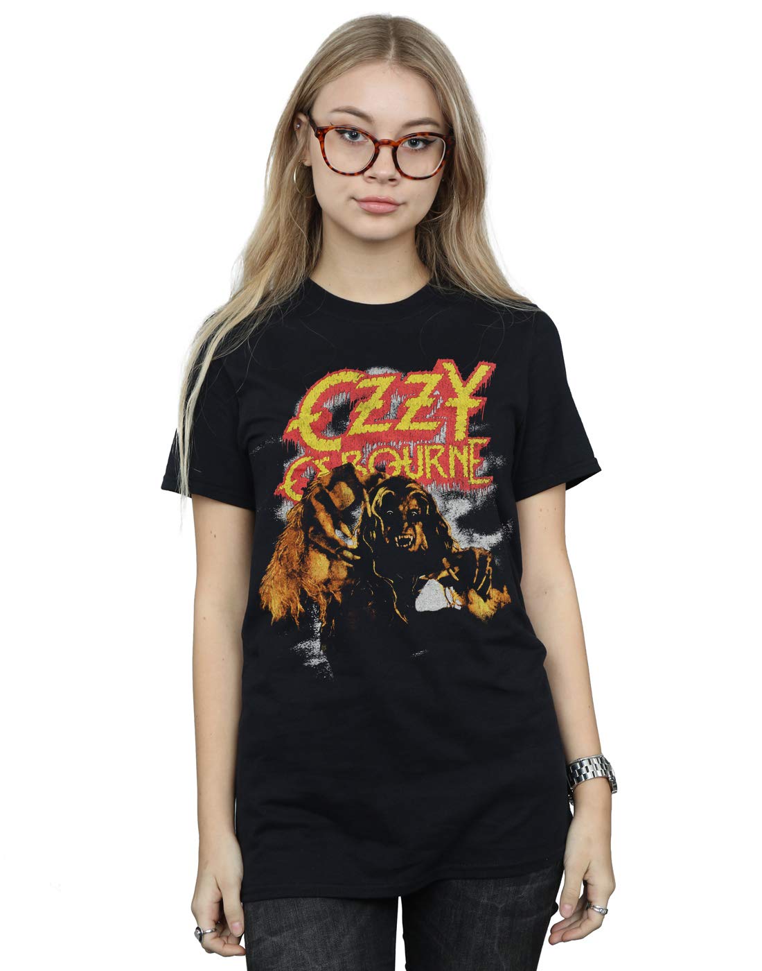 Ozzy Osbourne Women's Vintage Werewolf Boyfriend Fit T-Shirt