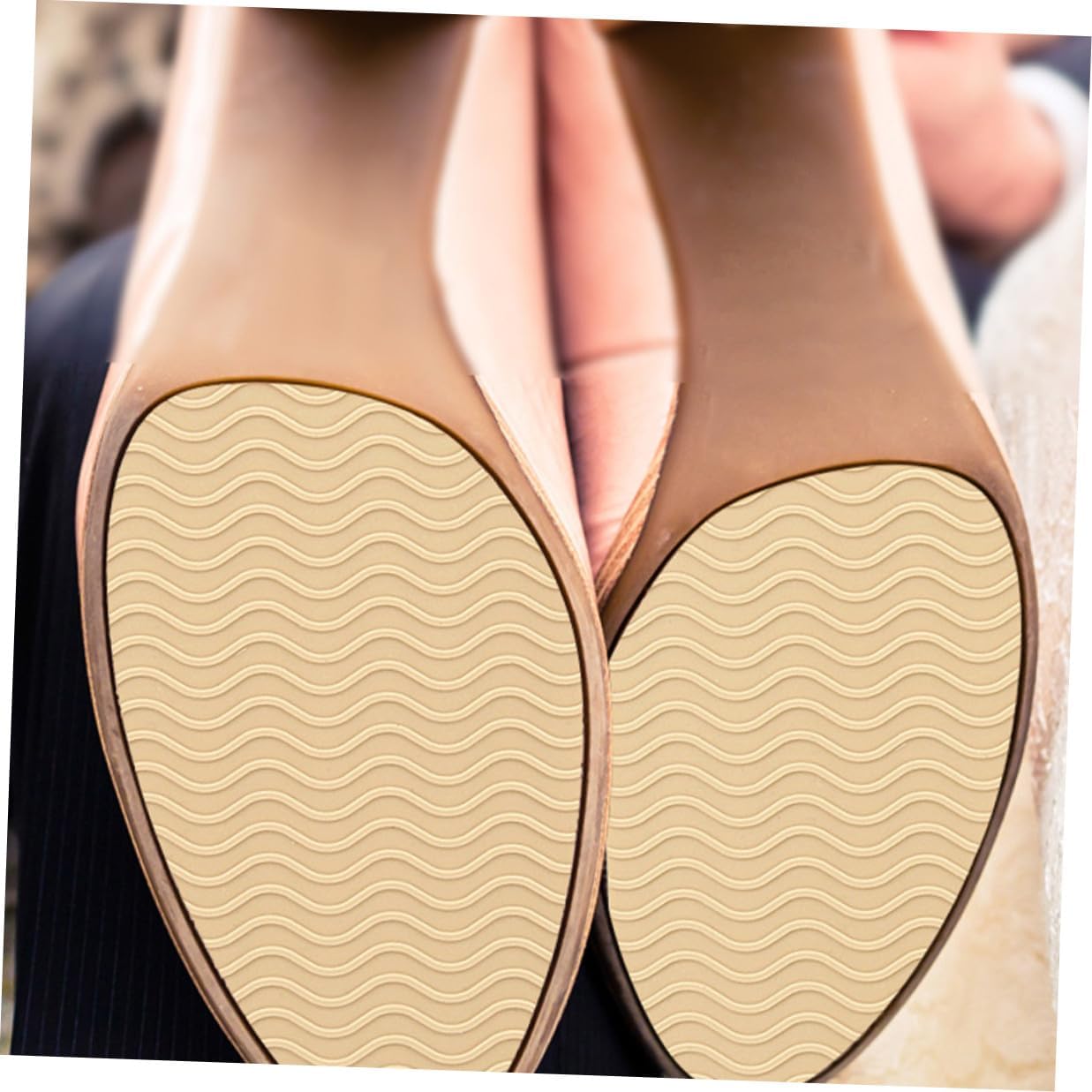 8 Sheets Non-Slip Shoe Bottom Pads Self-Adhesive Anti-Slip Shoe Grips for High Heels Black Beige Khaki Set for Foot Safety