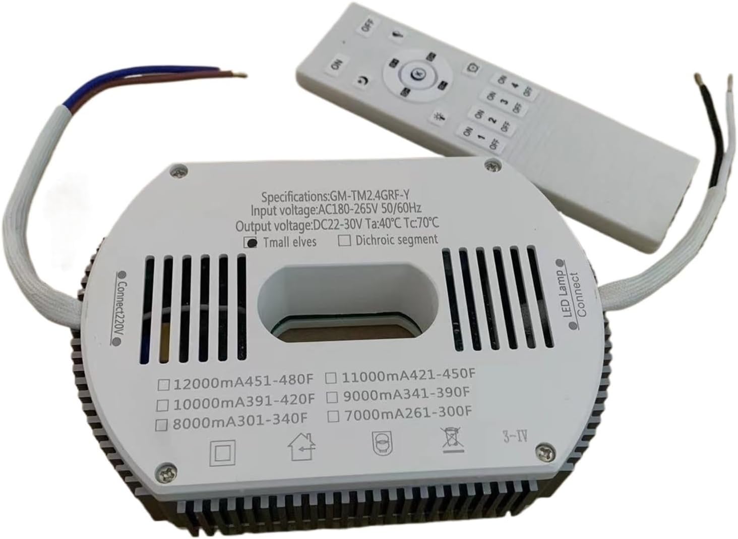 Chandelier Parallel Drive Two-Wire Two-Tone Lighting Power Supply Ceiling lamp Transformer Isolation(9000MA)