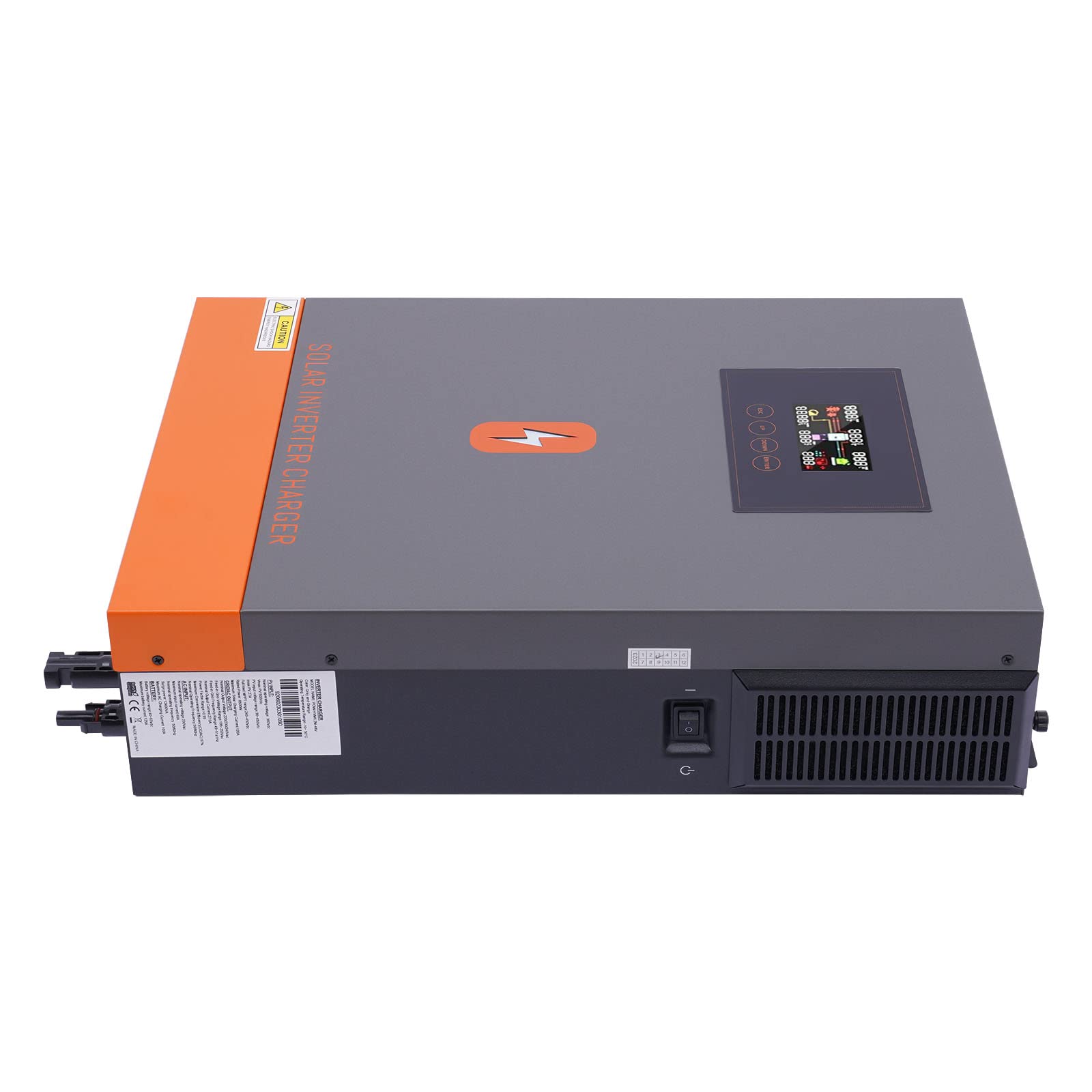 Hybrydowy falownik 24 v 4500 w/30 V 6500 w/48 V 10200 W z ekranem dotykowym ładowarka solarna z ładowarką, sieć priorytetowa, solarny regulator ładowania (24 V 4500 w)