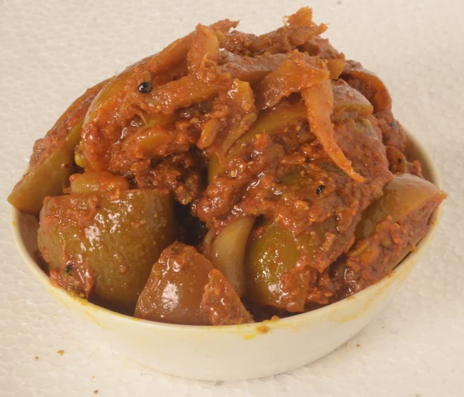 Miniatura 3 de Limón+pepinillo de jengibre Neembu+Adrak Ka Aachar(400G) - Receta de la madre  Pepinillo orgánico del norte de la India  Limón+pepinillo de jengibre