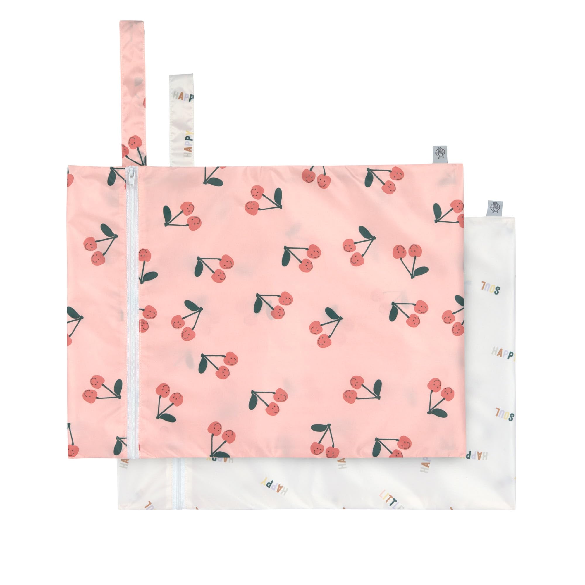 LÄSSIG Happy Fruits Cherry Reusable Wet Bag Pack of 2
