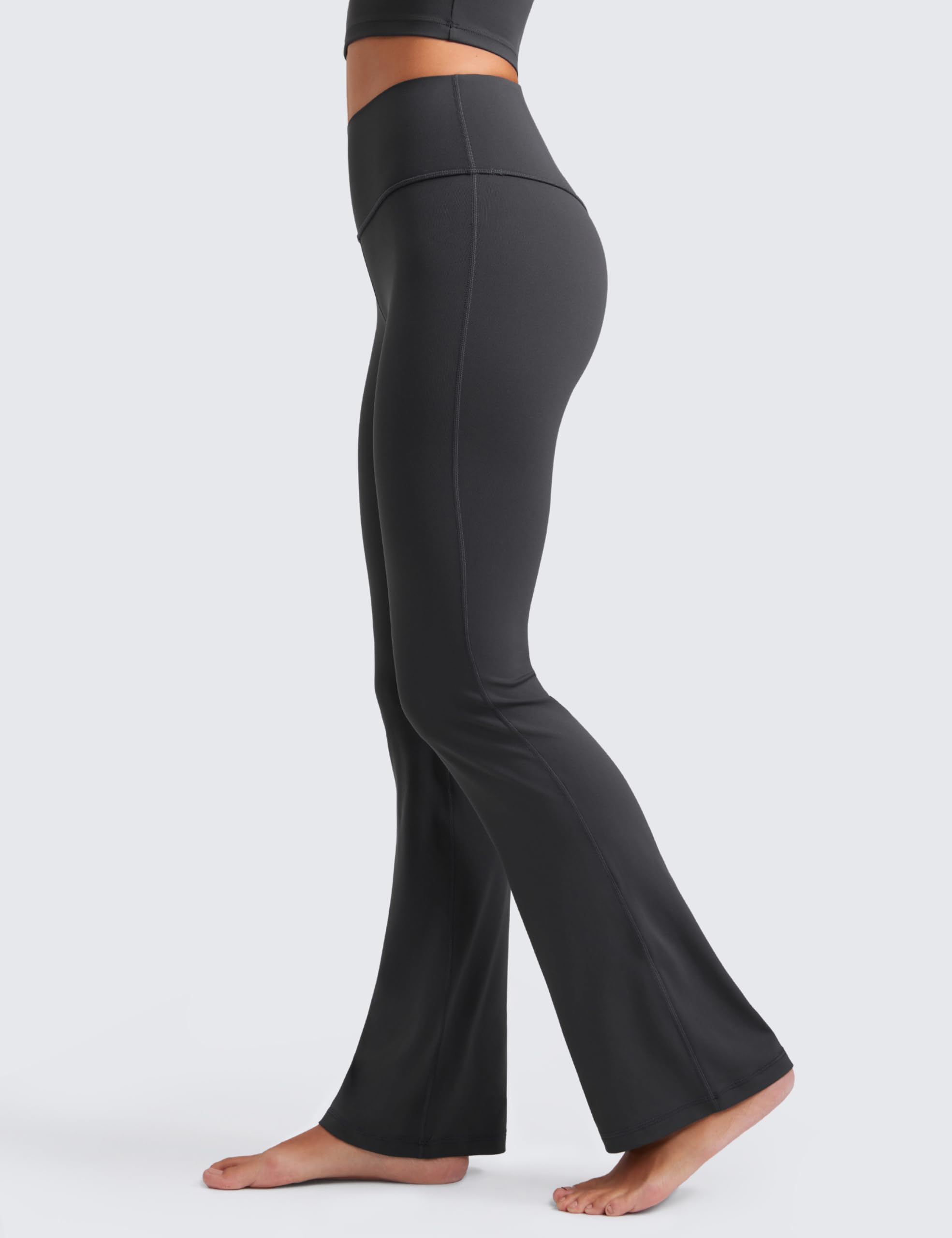 CRZ YOGA Butterluxe Leggings Svasati - 74/79/81/85cm | Estremamente Morbido, Compressione Leggera, Yoga, Casual, Tasca Nascosta Posteriore, A Vita Alta, per Donna