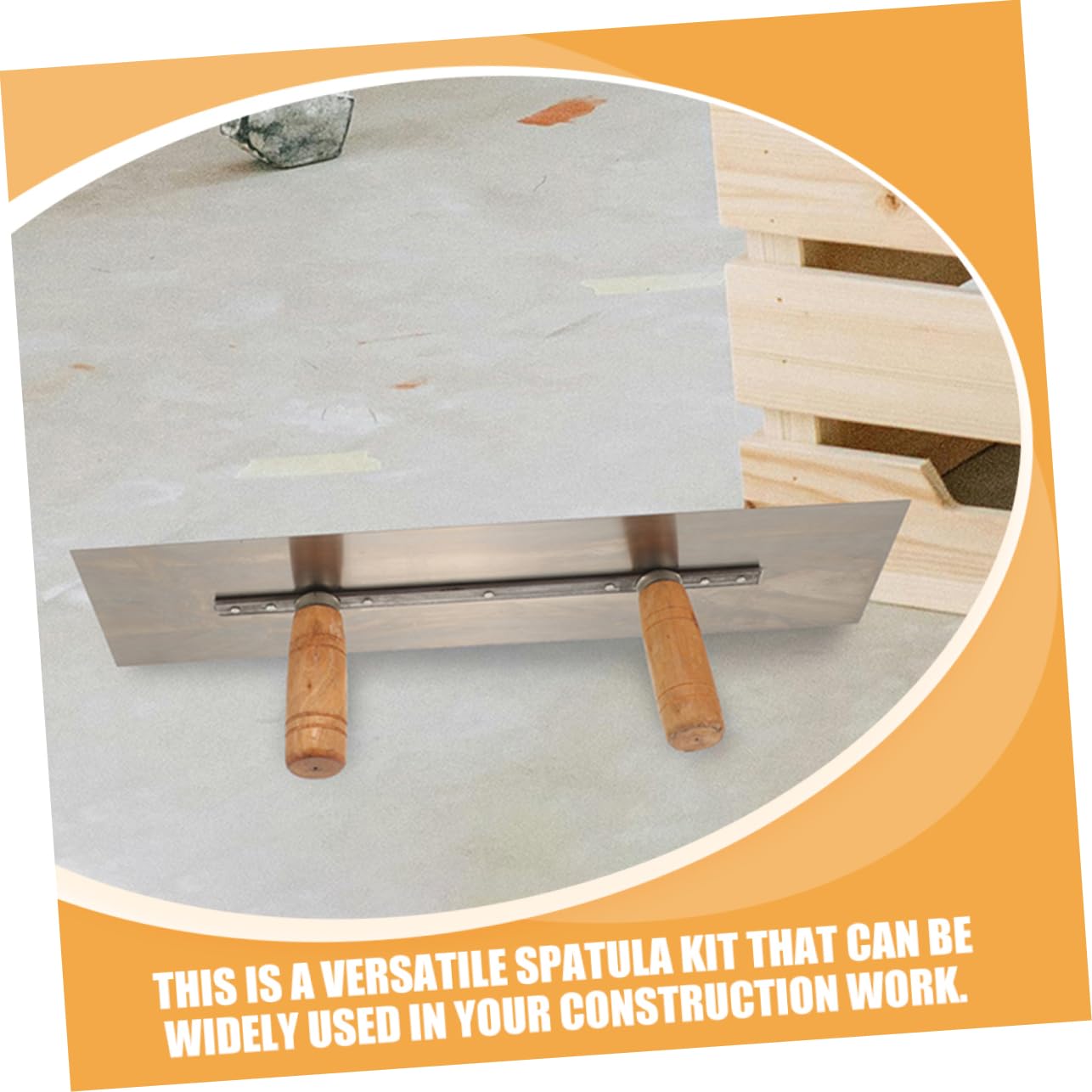 HOMSFOU 2piezas Putty Cutter Trowel De Inoxidable Para Acabados Ladrillo Herramienta Dura Para Construcción y Reparación De Muros