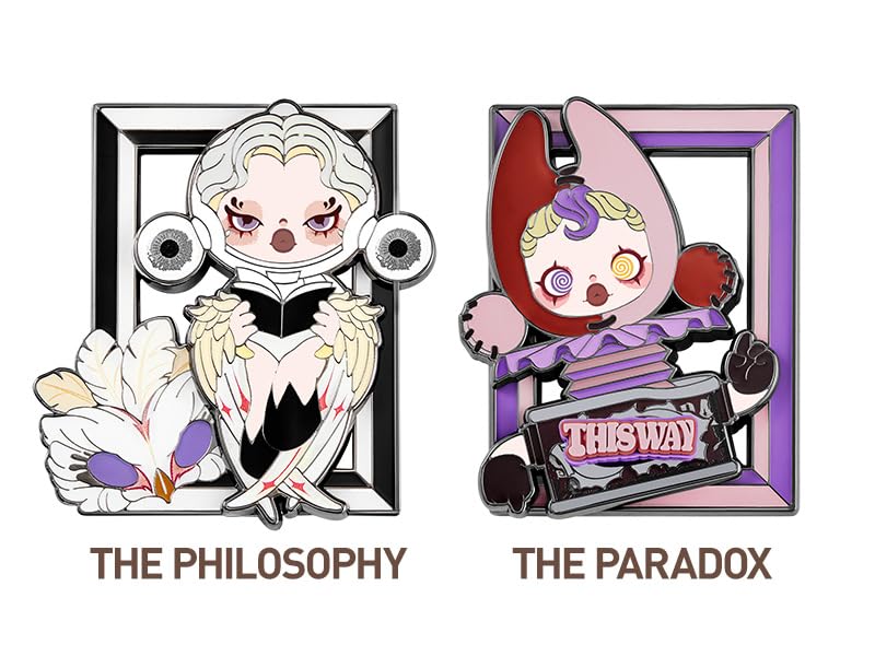 Amazon.co.jp: POP MART SKULLPANDA Image Of Reality シリーズ バッジ