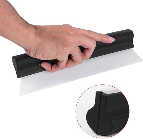 Miniatura 5 de plplaaoo Escobilla de goma pequeña, secador profesional de silicona para automóvil, ducha con escobilla de goma súper flexible, escobilla