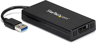 StarTech.com USB 3.0 to DisplayPort Adapter 4K Ultra HD, DisplayLink Certified, Video Converter w/ External Graphics Card - Mac & Windows (USB32DP4K)