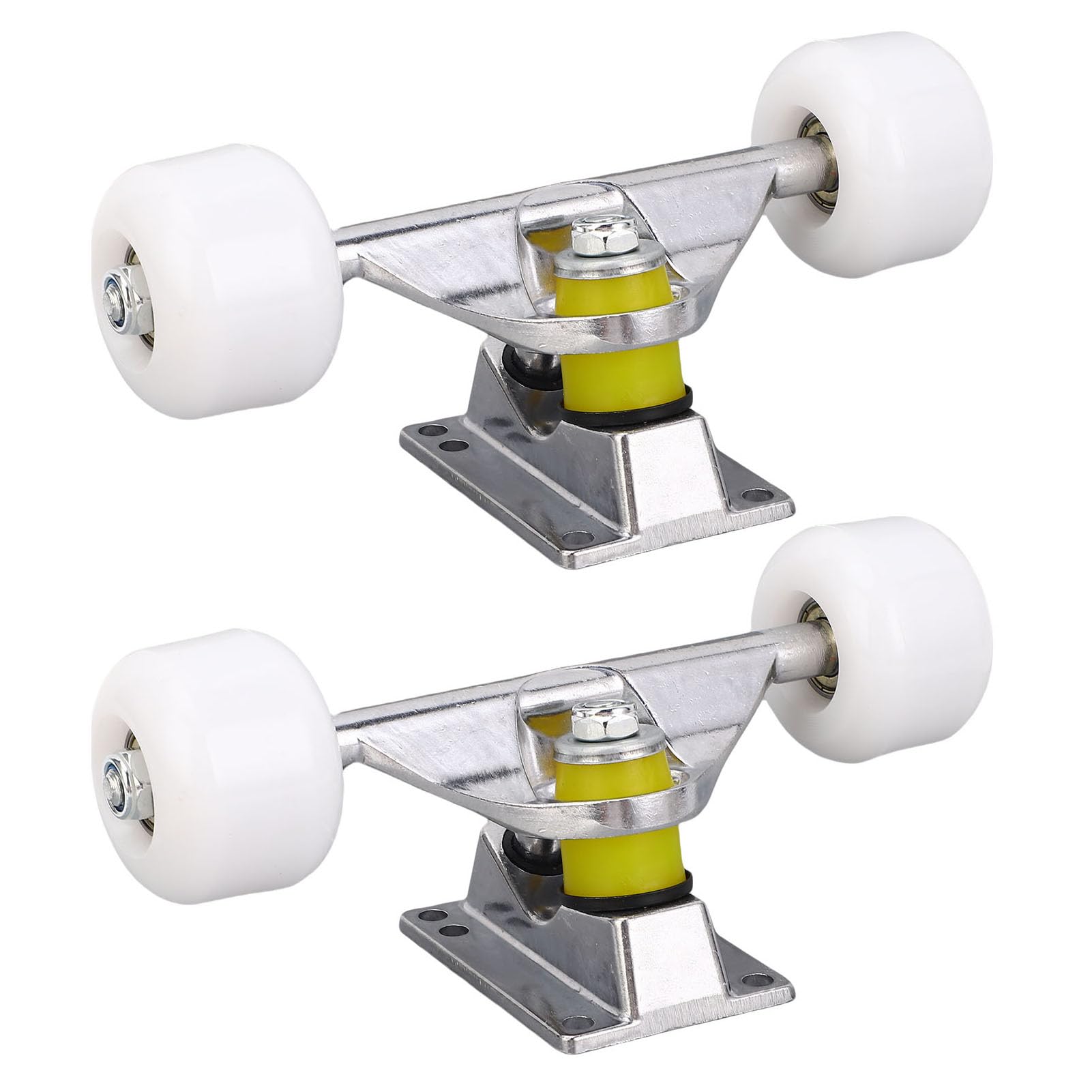 Asixxsix Trucks de Skateboard, Roues de Skateboard ergonomiques Haute Performance, Installation Facile, Pads de Skateboard avec 4 Roues de 45 x 35 mm pour Trucks de 5 Pouces