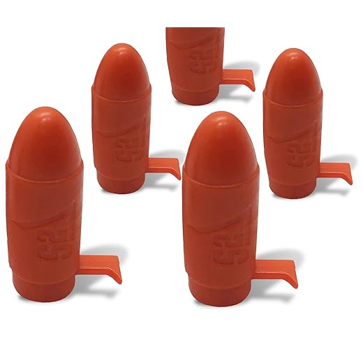 S2Delta Red Rocket, Dry Fire Training Device and Chamber Flag for Striker-Fired Pistols, in Multiple Calibers, Reusable Construction, for Practice and Safe Storage