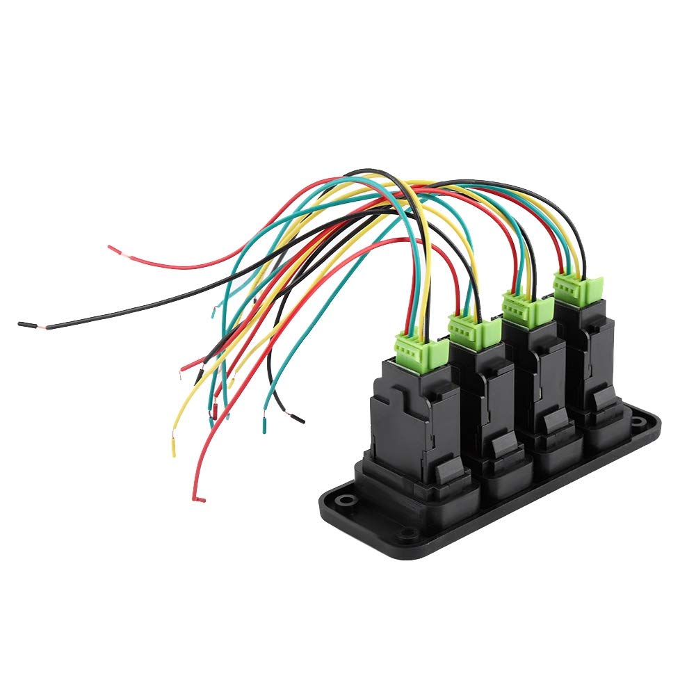 Car Panel Switch, 4 -ray Switch Panel Ship Driving Light Switch Push Button for Hailax Cool Road VIGO