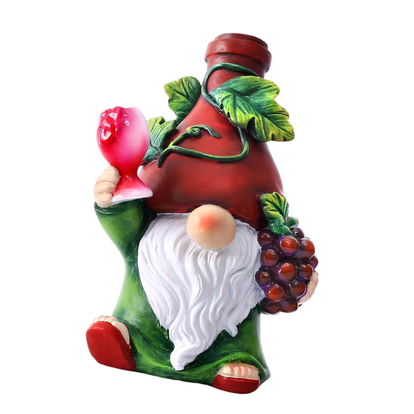 Xjdzineq Resins Fall Gnomes Figurine with Wine and Grapes Theme for Thanksgiving Tabletop Decors and Christmas Holiday Ornament Christmas Gnomes Decoration