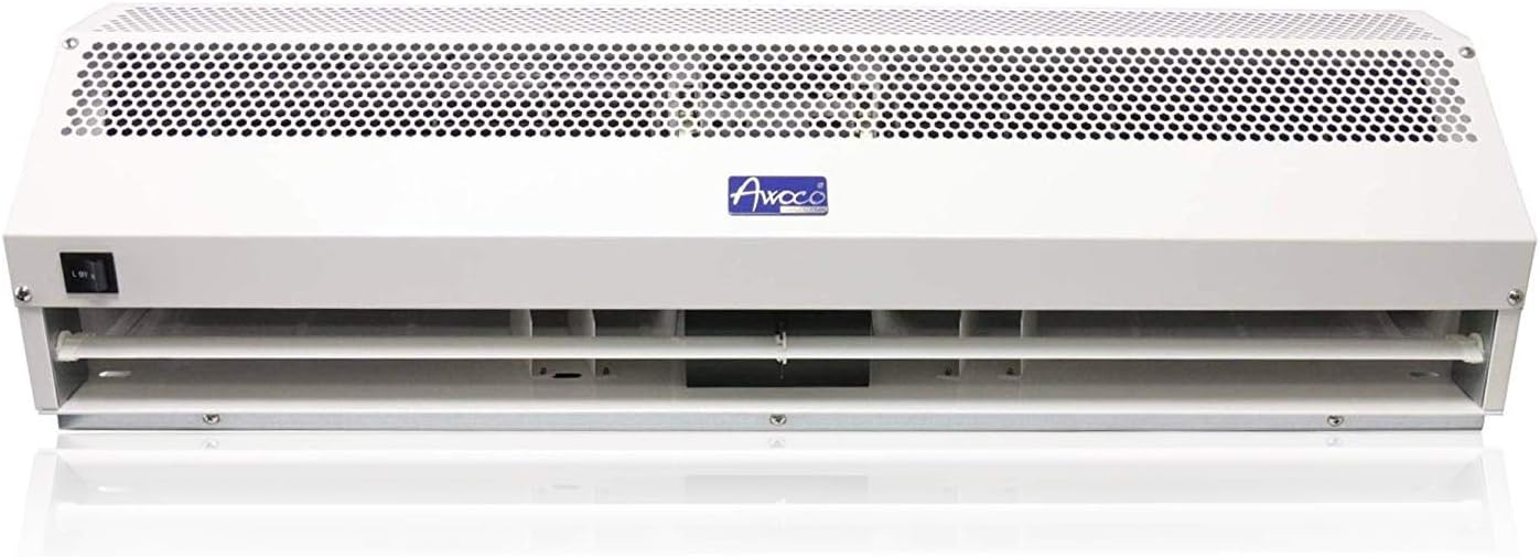 Awoco 48" Super Power 2 Speeds 1650CFM Commercial Indoor Air Curtain, UL Certified, 120V Unheated - Free Door Switch