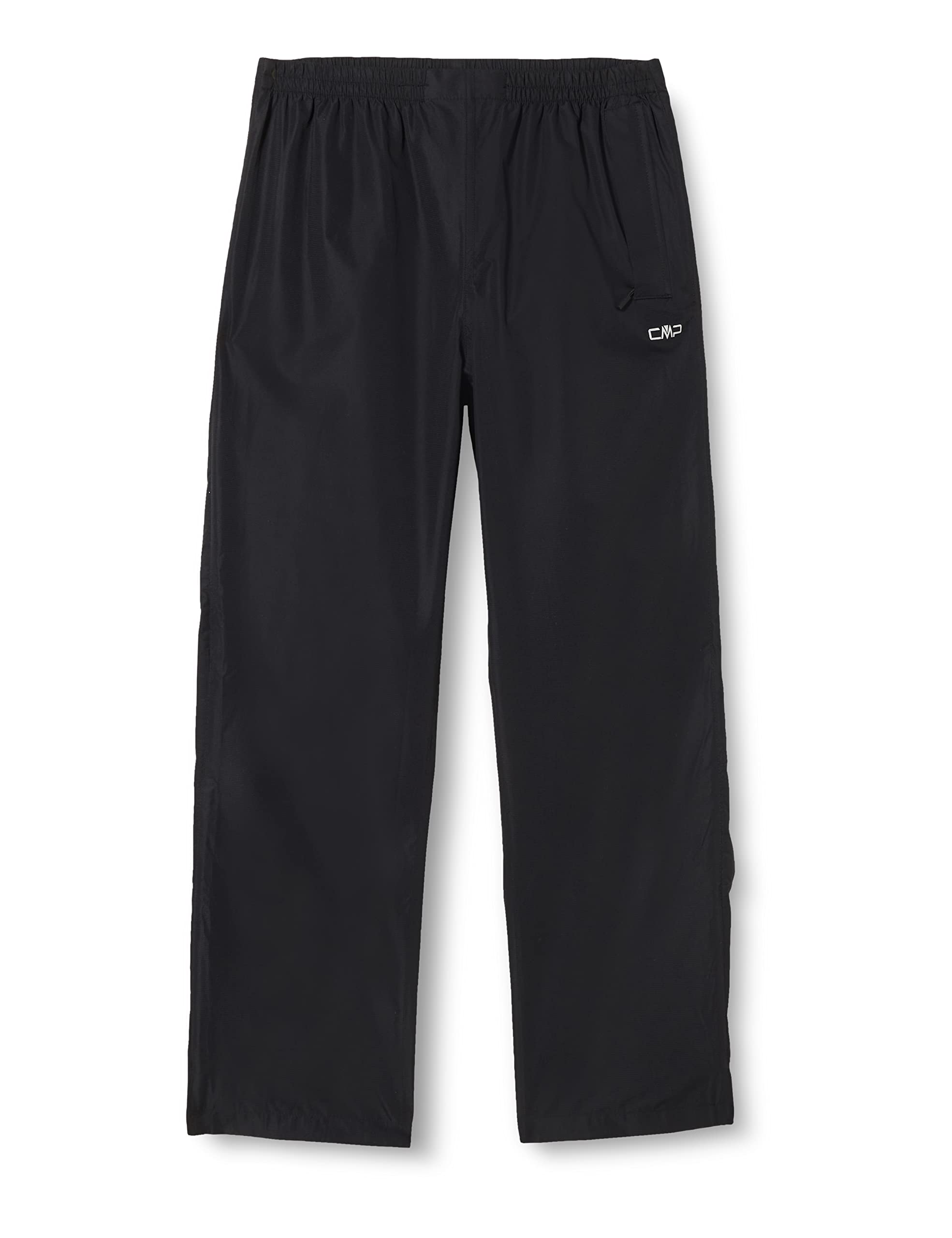 CMP - Woman Pant Rain With Full Lenght Side Zips, Black, M