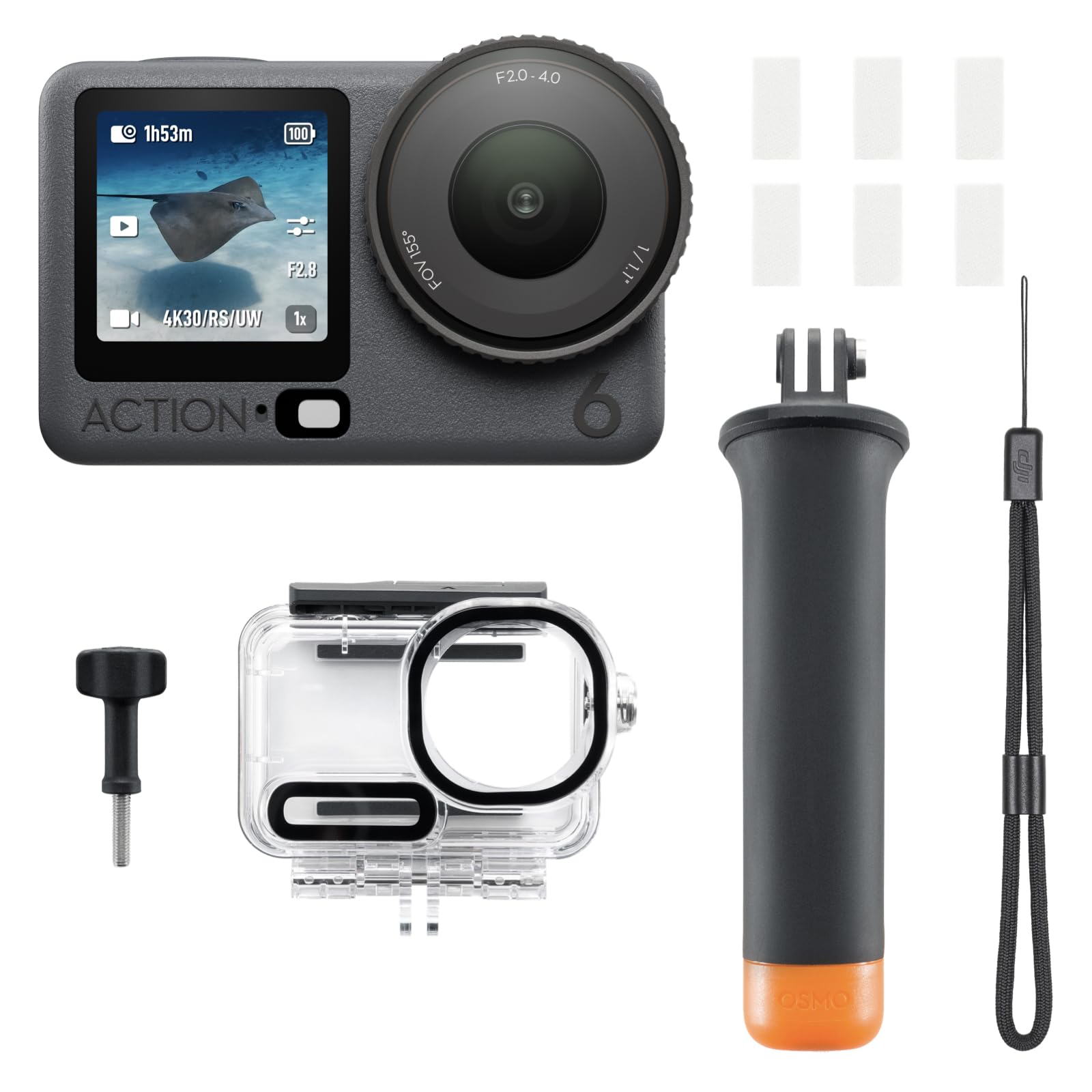 DJI Osmo Action 6 Pack para Buceo Libre/Esnórquel, CAM acción submarina 8K