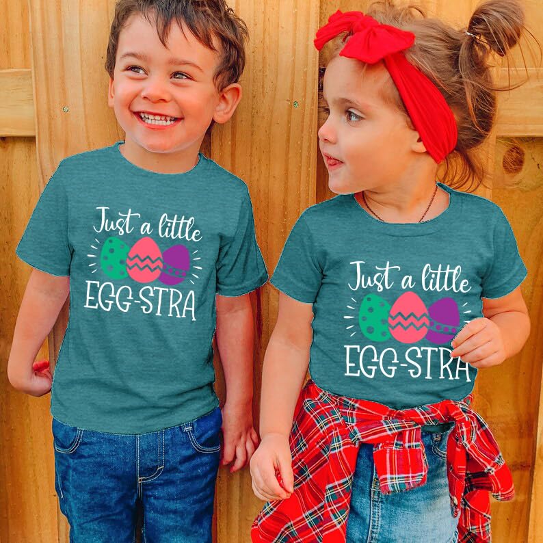 Image of Easter Shirt Toddler Boys Girls Funny Bunny Graphic Tee Kids Easter Rabbit Short Sleeve Gift Tops