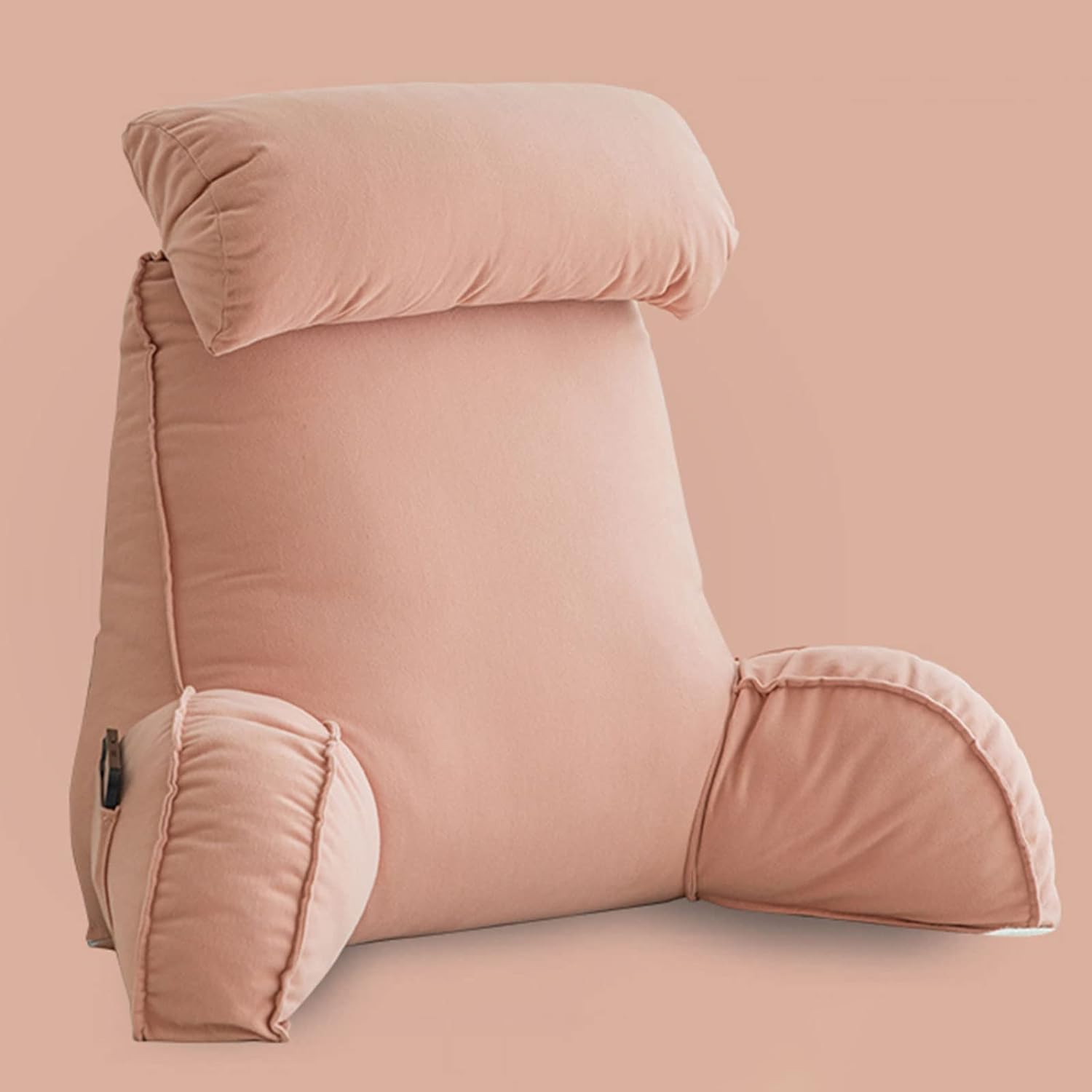 Coussin de dossier rose pour regarder la télévision et lire confortablement au lit