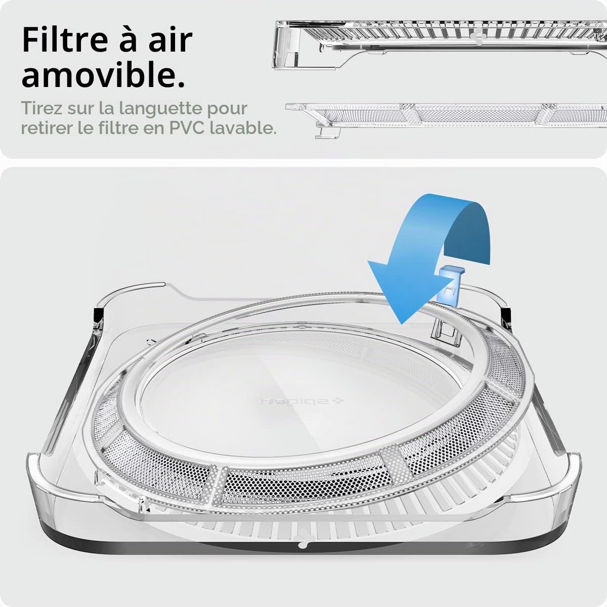 Spigen LD202 Support Filtrant pour Mac Studio M5–M1 Max/Ultra (2026–2022)