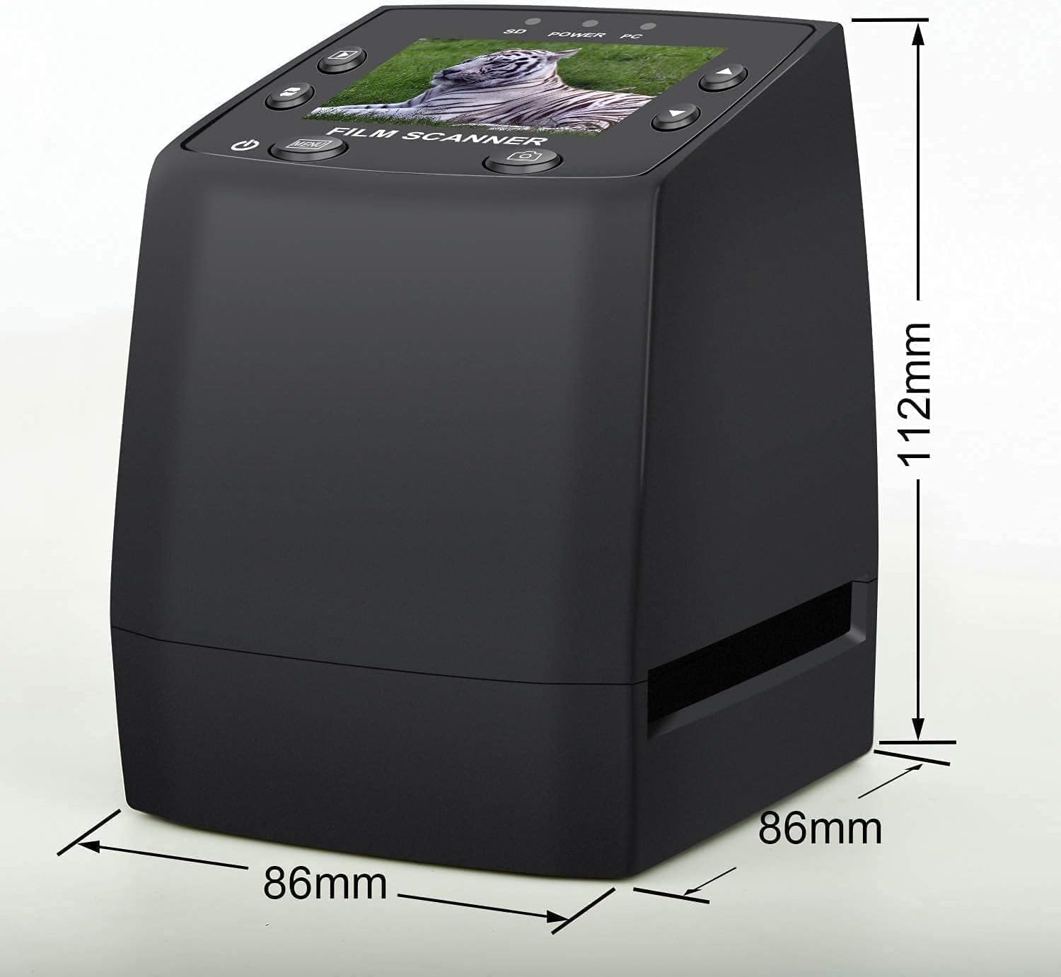 Scanner Diapositive e Negativi 35mm/135 con LCD 2.4" | Scanner per pellicole fotografiche, 3600 DPI, conversione JPEG, nessun software richiesto, digitalizza negativi e diapositive