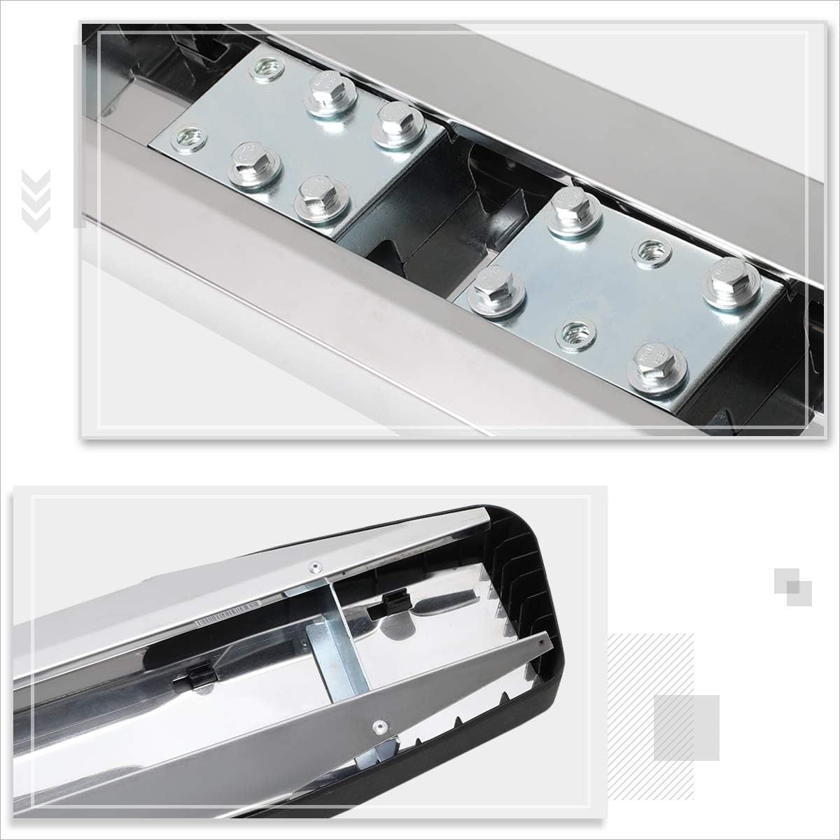 6 Inch Running Boards/Side Steps/Nerf Bars Compatible with Dodge Ram 1500-3500 Quad Cab 09-24