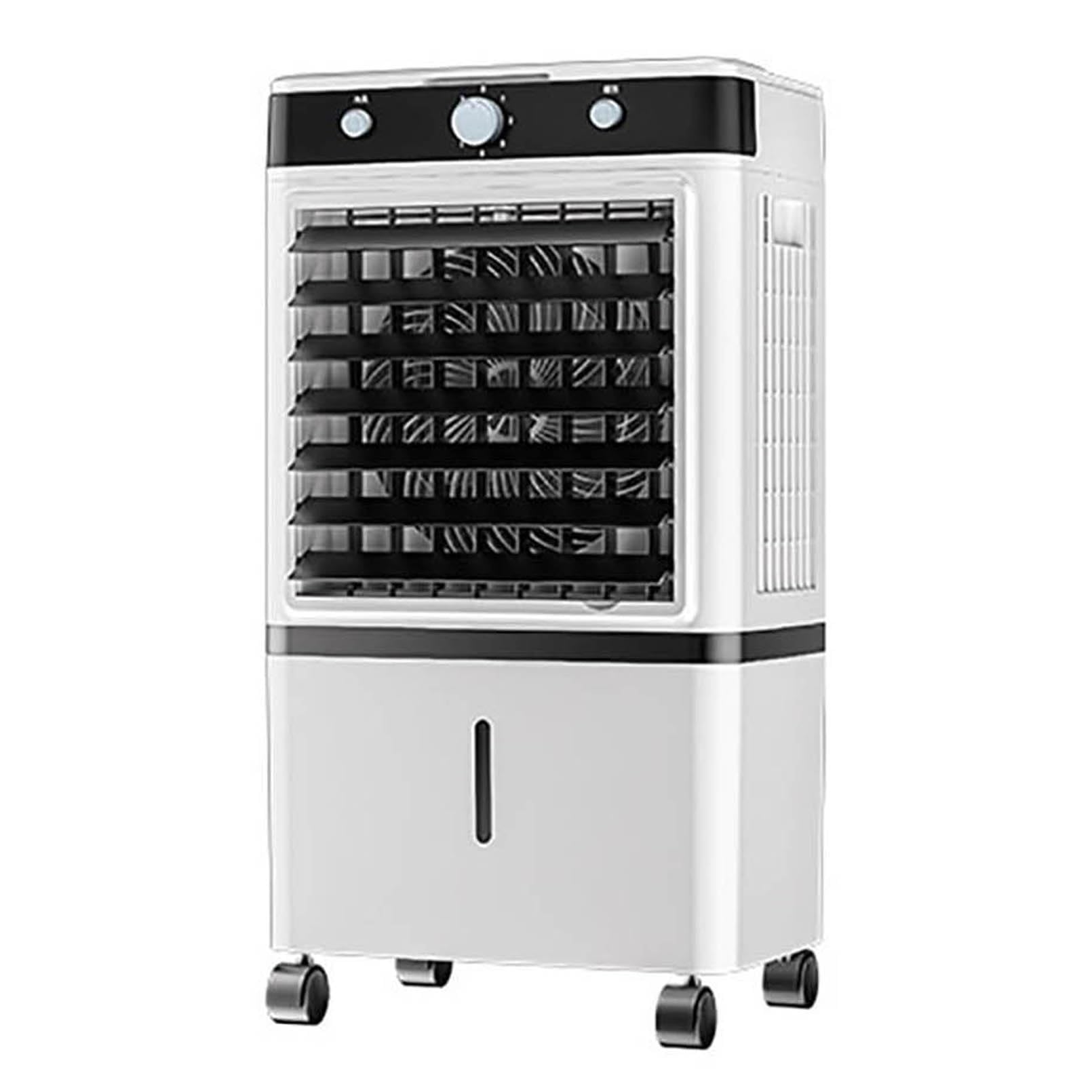 Zhenchao Mechanical Style Portable Evaporative Air Cooler, 12H Runtime, Oscillation Cooling Fan With 3 Fan Modes, Remote Control, Wide Oscillation For Whole Room, Home And Office Use