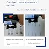 Smart Handheld Small Inkjet Printer 4.5-Inch Touch Screen 2-12.7MM Printing Height Automatic Date Printer,White