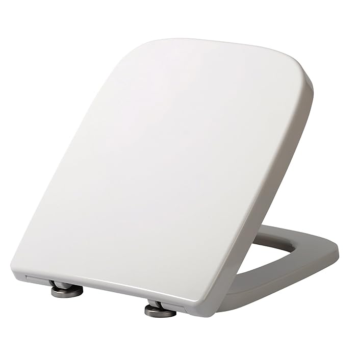 Buy WOLTU Square Toilet Seat,White Soft Close Quick Release Toilet Lid