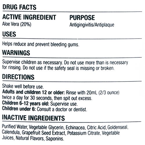 The Natural Dentist Healthy Gums Mouth Wash, Orange Zest, 16.9 Ounce Bottle (Pack of 3)
