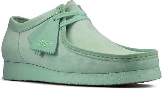 Clarks Wallabee Chalky Mint Suede Men's Shoes, Size: 8