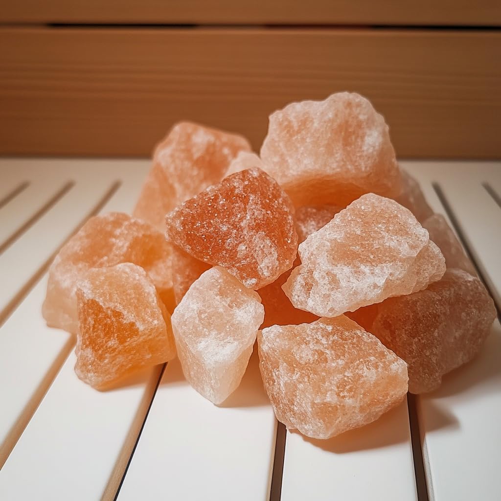 HAF Różowe kawałki soli 10 kg | grube kawałki soli kamiennej bez dodatków i naturalne z zakresu soli w Pakistanie | kamienie solne | rozmiar: 2-5 cm | ilość: 2 x 5 kg w wiadrach