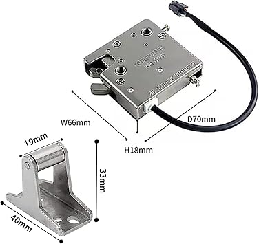 Electric Rotary Latch, Motor-Driven Reinforced High Strength Latch, Pull Force 440lbs/200kg