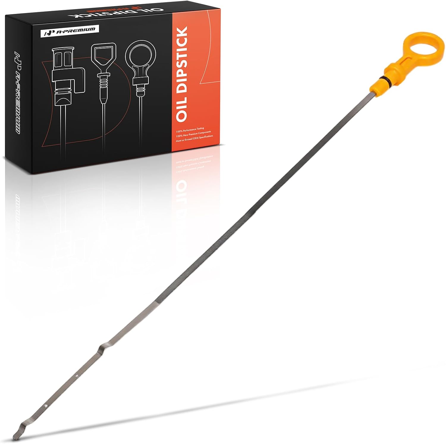 A-Premium 1.6L 1.8L 2.0L 4.0L 5.6L Engine Oil Dipstick Compatible with Nissan Pathfinder 2007-2012, Pathfinder Armada, Armada, NV1500, NV200, NV2500, NV3500, Tiida, Titan & Infiniti QX56