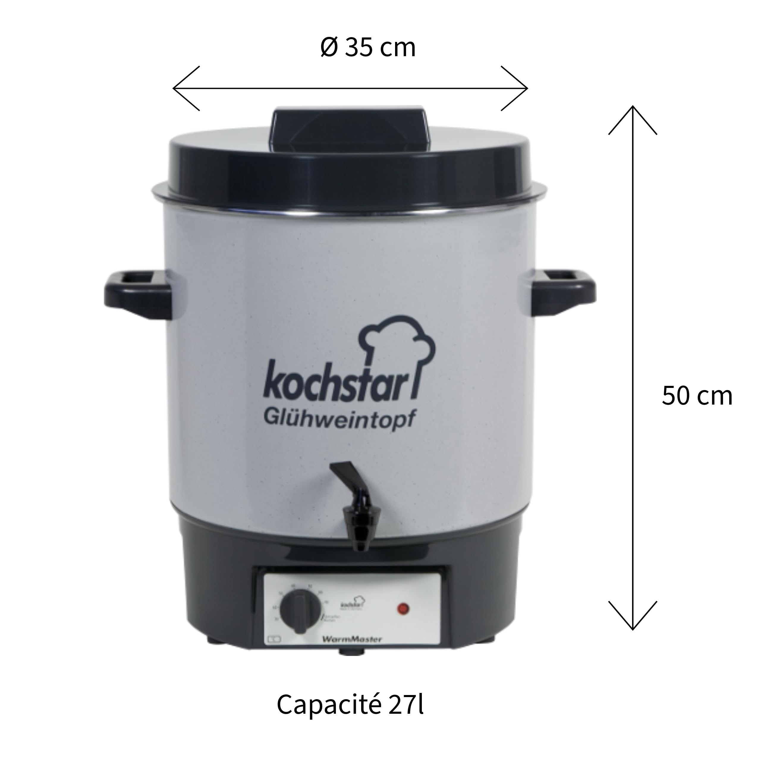 Kochstar - 99104035 - STERILISATEUR électrique avec Robinet 27L 1800W