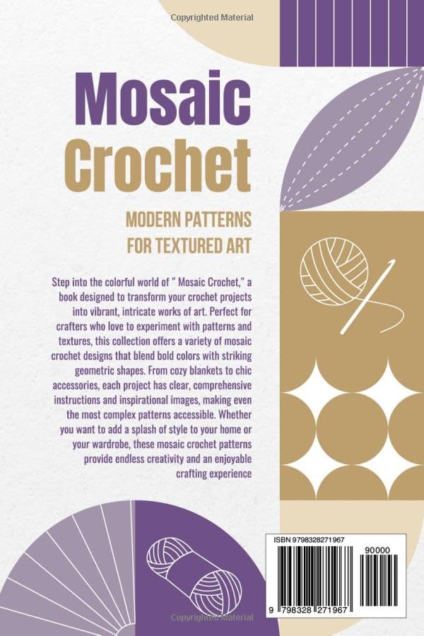 Mosaic Crochet : Modern Patterns for Textured Art - Image 2