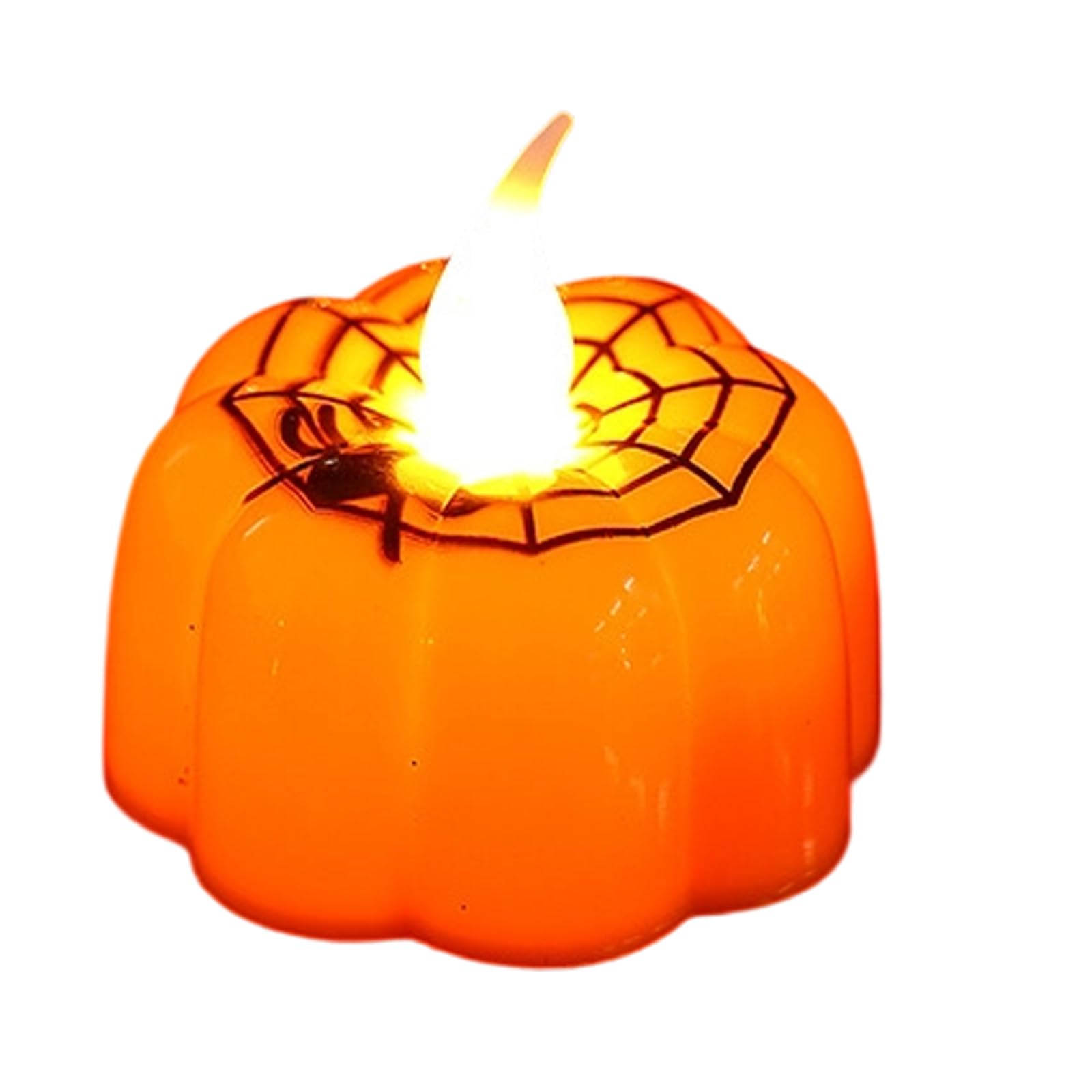 Elnwnnkc Battery Powered Portable Halloween Pumpkin Light Flameless LED Illuminations Texture for Party Home Decorating Halloween Decorations LED Lamps