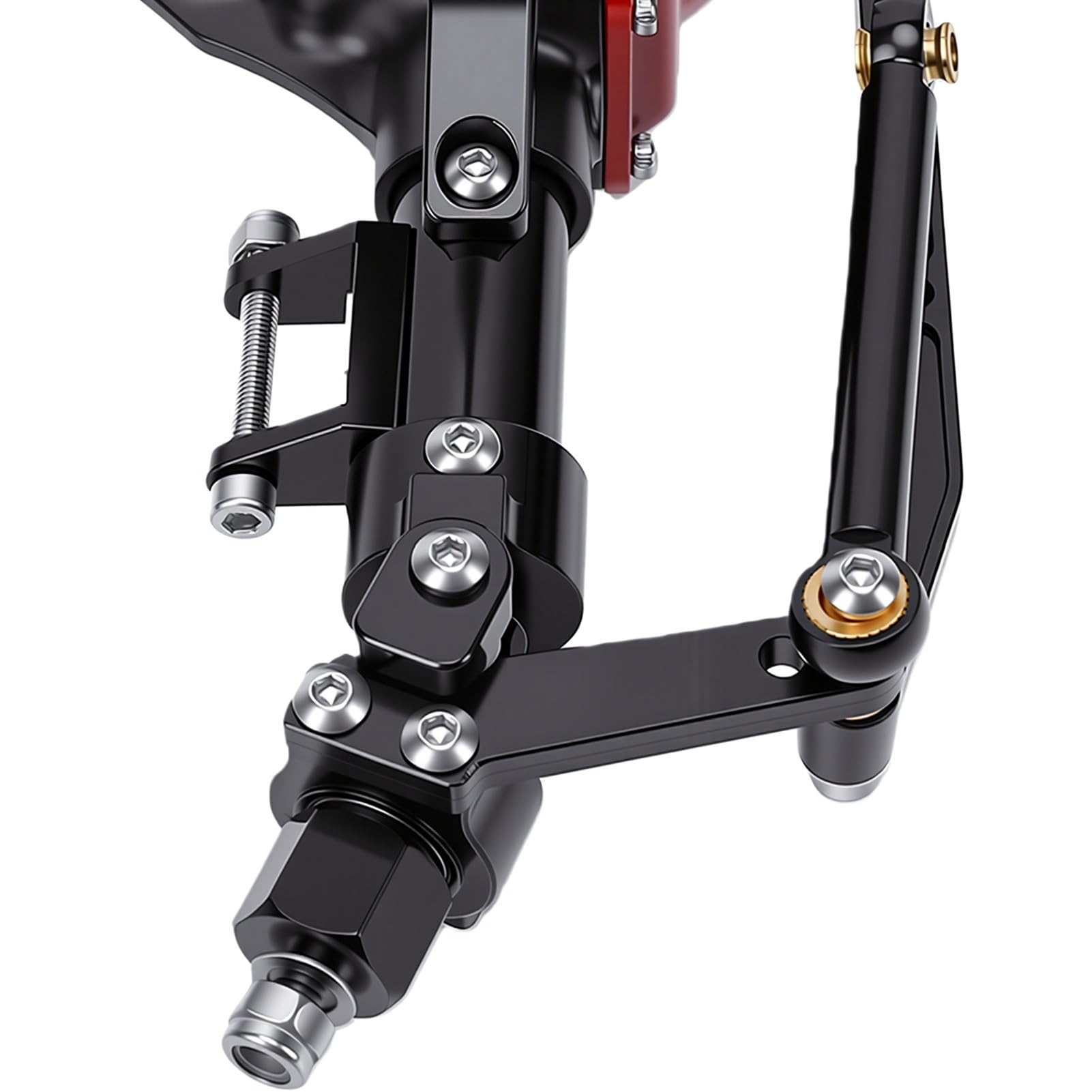Annadue Eje Delantero Compatible con Axial SCX10 1/10 RC Crawler, Piñón