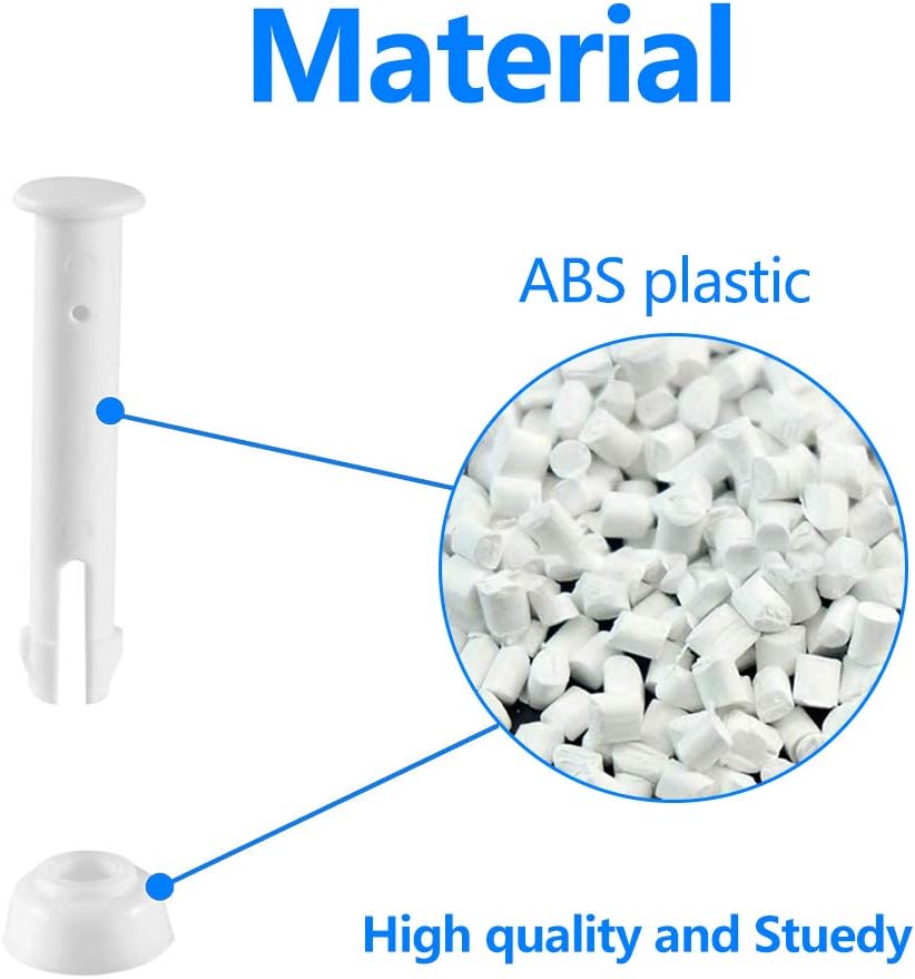 RASHION 24 Pack Plastic Pool Joint Pins, Plastic Pool Joint Pins and