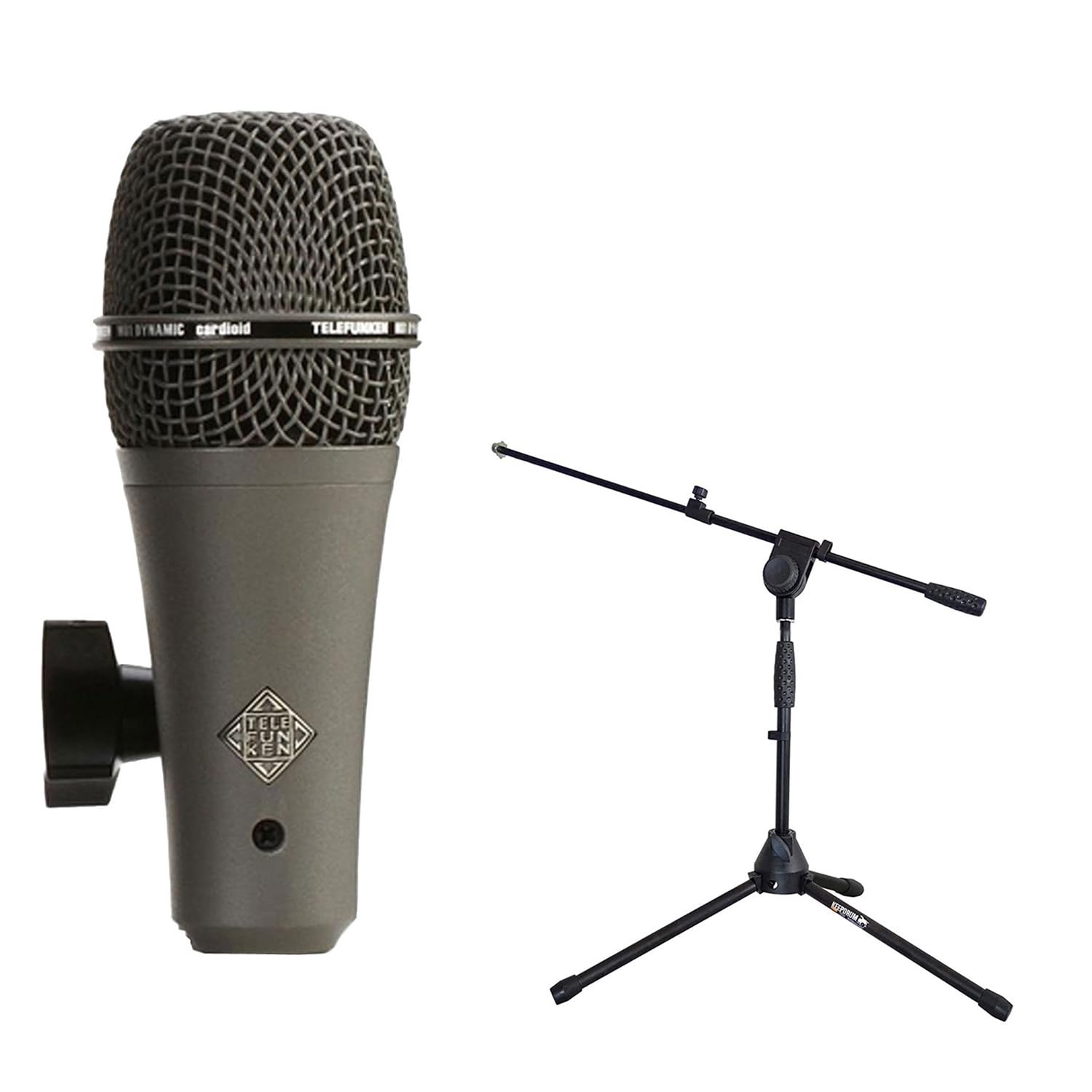 Telefunken M81-SH dynamiczny mikrofon ze statywem keepdrum półwysokim