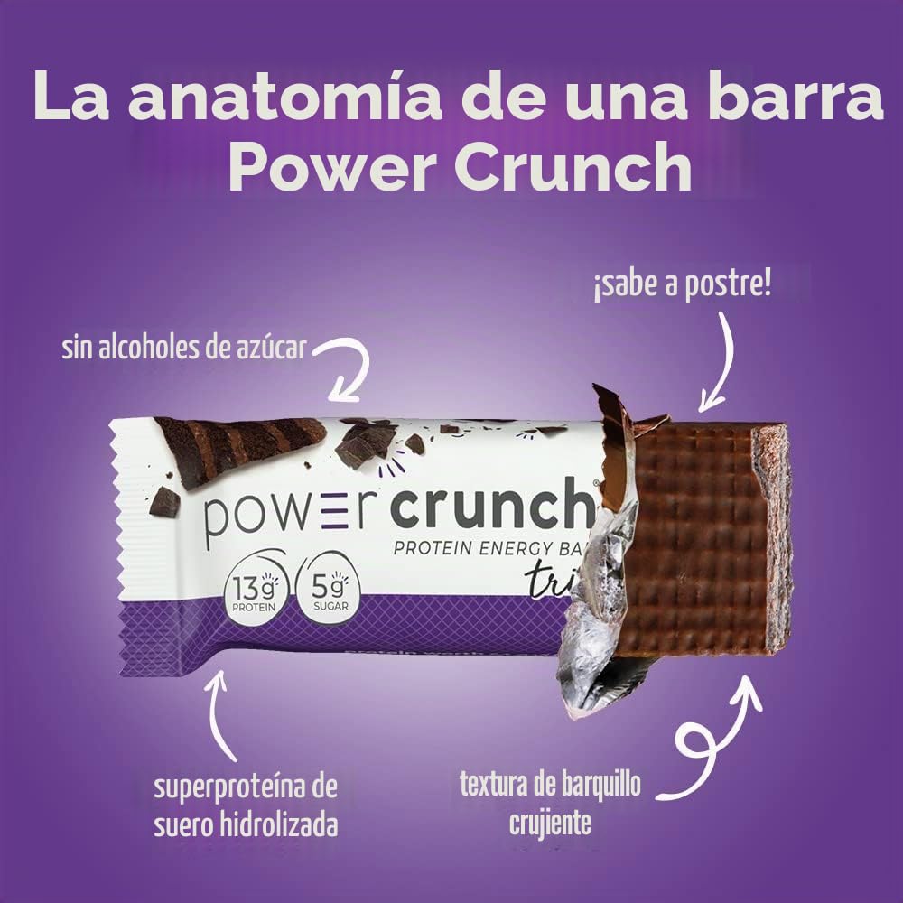 Power Crunch Triple Chocolate, 1.4-Ounce Bar , 12 count