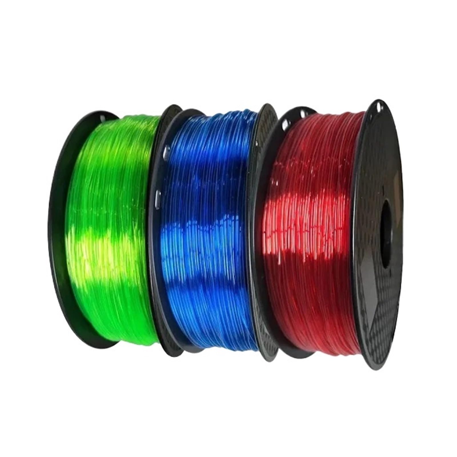 Filamento de TPU flexible for impresora 3D, 200 g/400 g/1 kg, 1,75 mm, transparente, TPU suave(Skin,1KG)