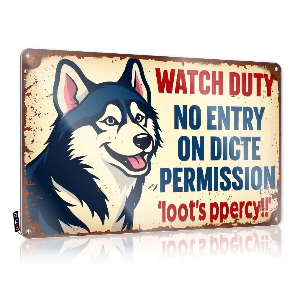 Tin Plate Sign Bathroom Rules Decor Rust-proof & Western Theme Vintage - Watch Duty, No Entry Without Permission. For Mexican Kitchen Wall | Home Signs Personalized