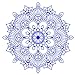 Mandala koronkowa okrągła winylowa naklejka ścienna duże rozmiary 56 kolorów orientalny styl dekoracyjny / M6 (winylowa naklejka ścienna, rozmiar S - 70 x 70 cm, 27,5 x 27,5 cala)